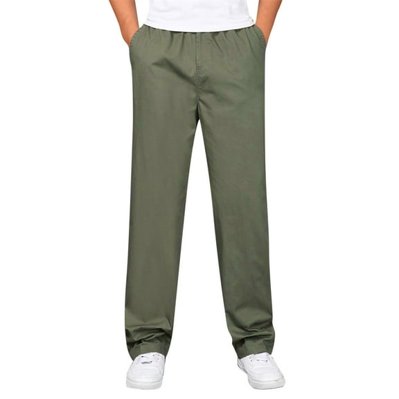 Eashery Pants for Men Sports Pants Relaxed Fit Men Pants Army Green 5XL