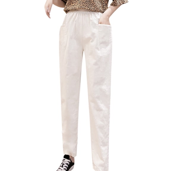 Eashery Pants for women Stretchy Wide Leg Pull On Dress Pants Women'S Cargo Pants (Solid Color,Khaki,XL)