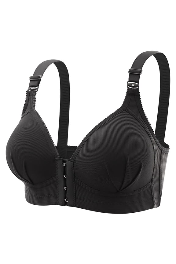 Push Up Bras for Women Women's Retro Chic Full Figure Underwire Bra Black 46 105
