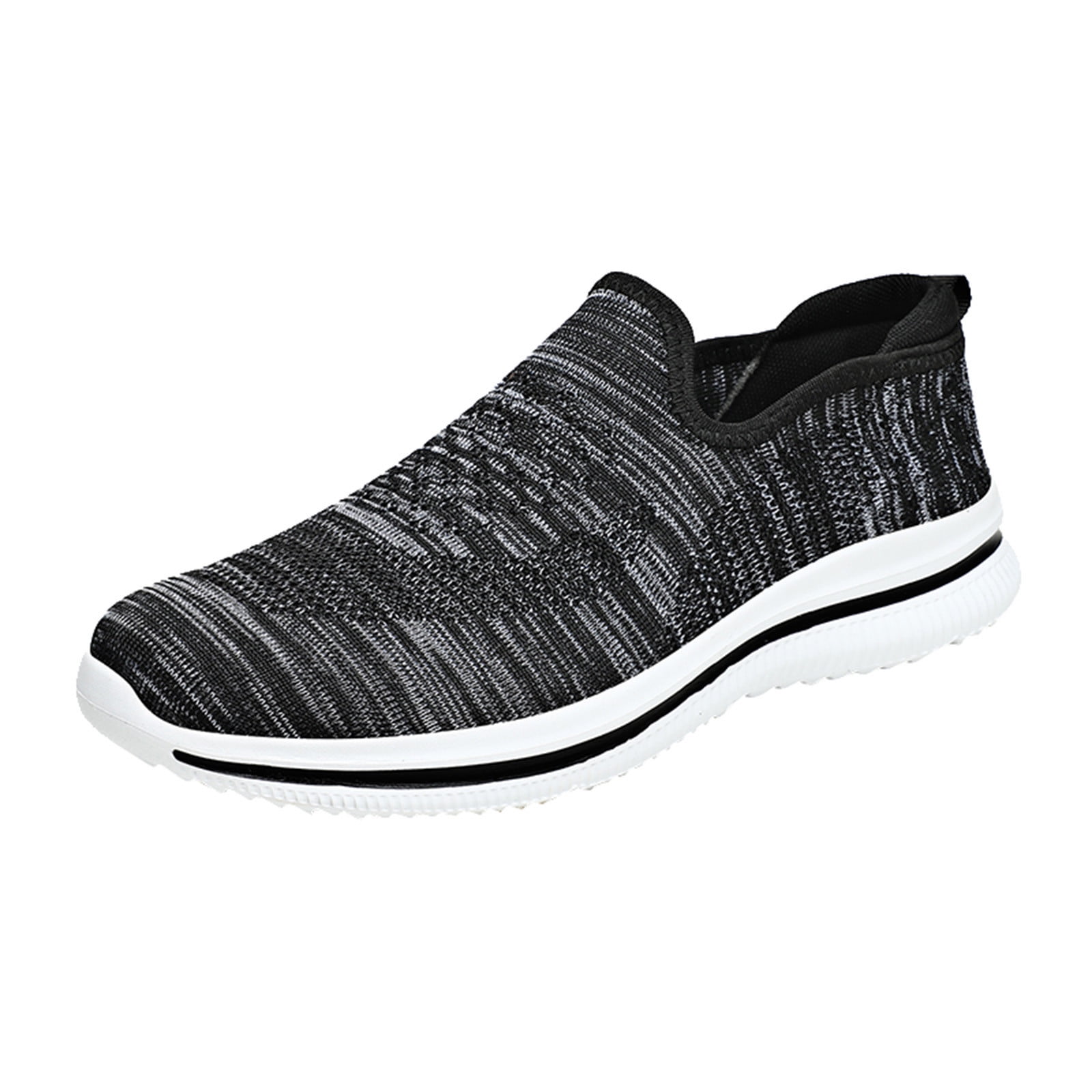 Eashery Shoes For Men Walking Shoes for Men Wide Width Sneakers for Flat Feet Arch Fit Heel Pain Relief White 11.5