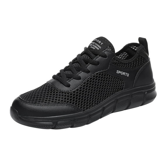 Eashery Shoes for Men Sport Mesh Breathable Mens Shoes Black 8