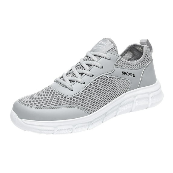 Eashery Shoes for Men Sport Walking Shoes Breathable Men Shoes Casual Grey 9