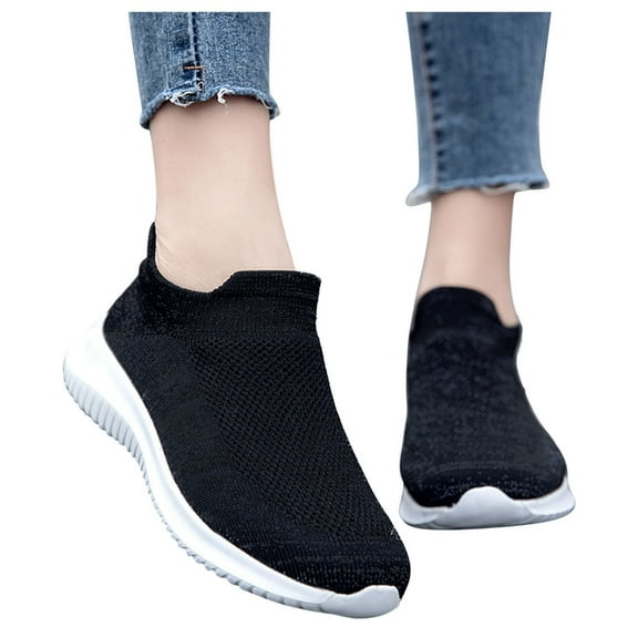 Eashery Shoes for Women Sport Tennis Sneakers Comfortable Womens Shoes Flats Black 38