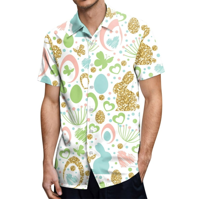Eashery Short Sleeve Button Up Shirts For Men Men's Fishing Shirts