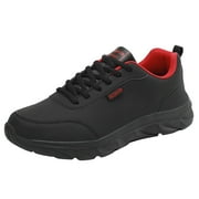 Eashery Sport Shoes for Men Slip On Walking Breathable Men Shoes Red 12