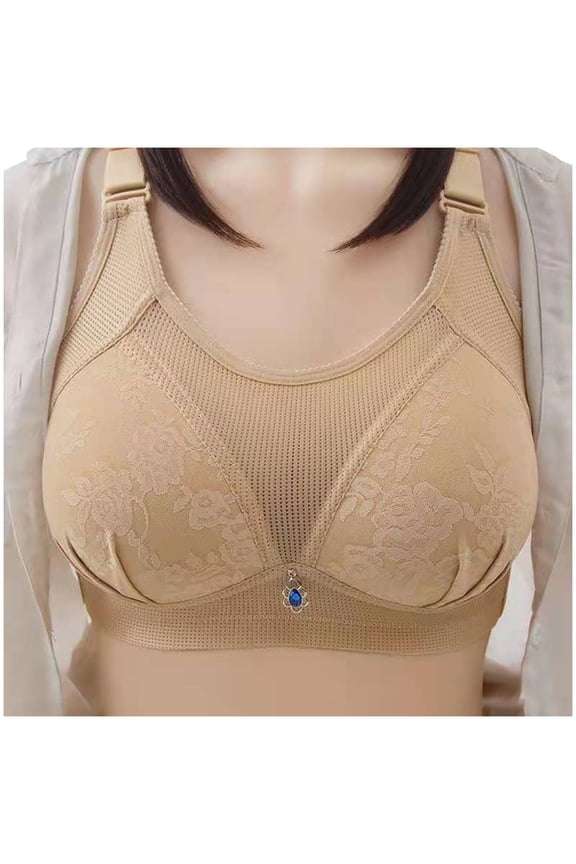 Sports Bras for Women High Support Self Expressions Strapless Bra, Full-Coverage Extreme Lift Underwire Bra, Convertible Push-Up T-Shirt Bra Khaki 38