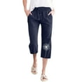 thumbnail image 1 of Eashery Straight Leg Pant for women Casual High Waisted Casual Cotton and Linen Women'S Linen Pants (Print Color,Navy,L), 1 of 3