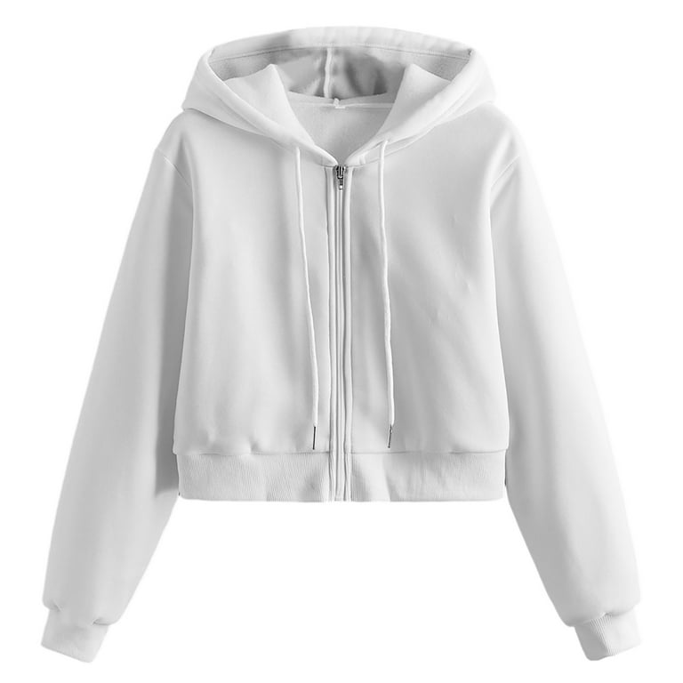 Open Umbilical Hooded Solid Color Fur Sweatshirt Open Umbilical Hooded Solid Color Fur Sweatshirt
