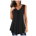 thumbnail image 1 of Eashery Tank Tops for Women Summer Baggy Summer T-Shirt Tee Women Tops Black 2XL, 1 of 4