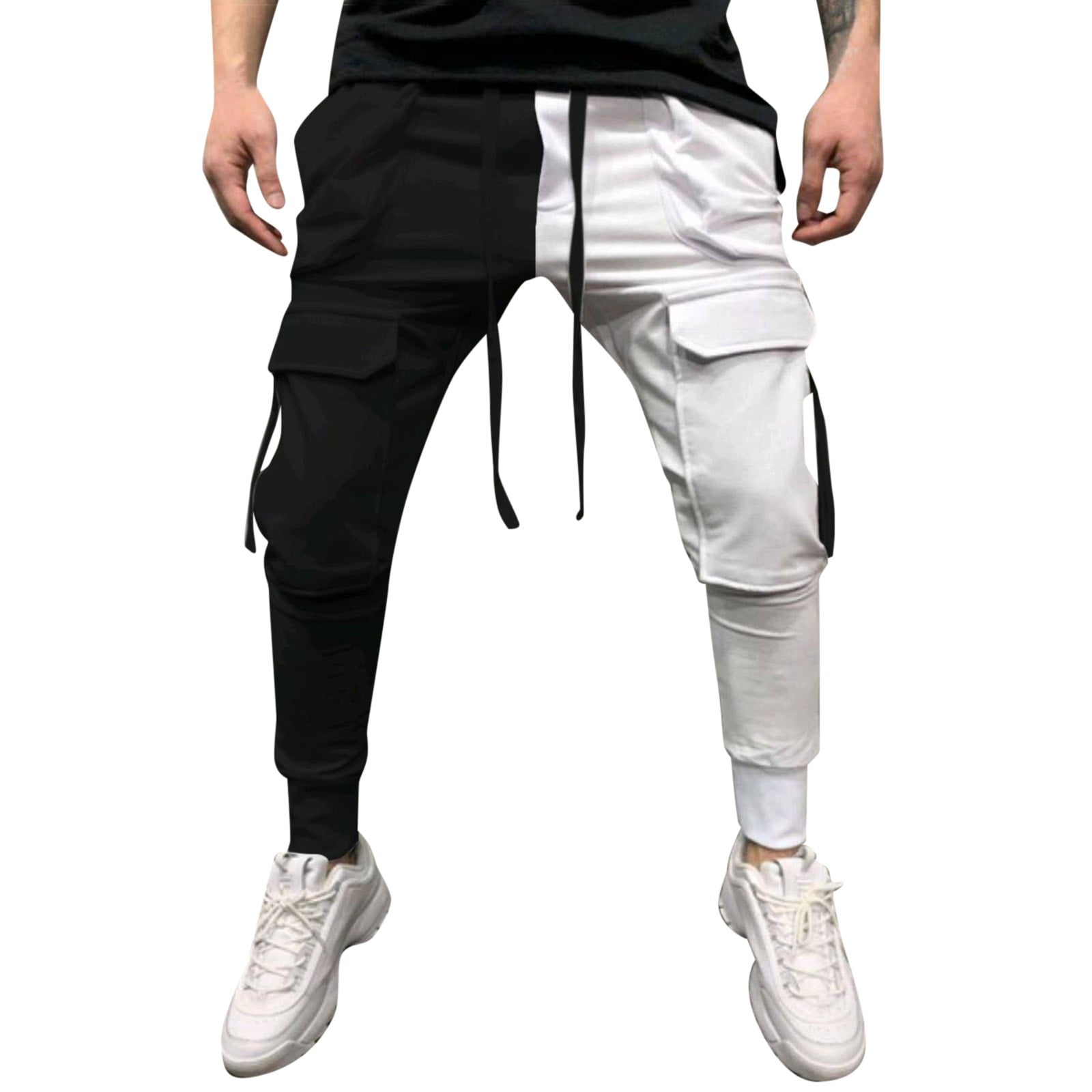Eashery Taper Leg Cargo Pants for Men Outdoor Straight Type Fitness ...