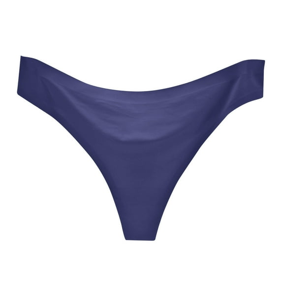 Eashery Thongs Women Solid Lingerie Depends Underwear for Women Navy XL