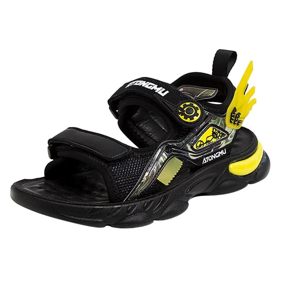 Eashery Toddler Boy Shoes Flip Flops Boy Leisure Boys Camouflage Open Toe Non-Slip Flip Flops Beach Shoes Sandals Yellow 11