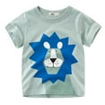 thumbnail image 1 of Eashery Toddler Boys Clothes Crew Neck Graphic Prints Toddler Boy Girl Tops Green 100, 1 of 3