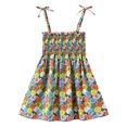 thumbnail image 1 of Eashery Toddler Girl Dresses Square Neck Beach Dress Girl Dresses Multicolor 100, 1 of 2