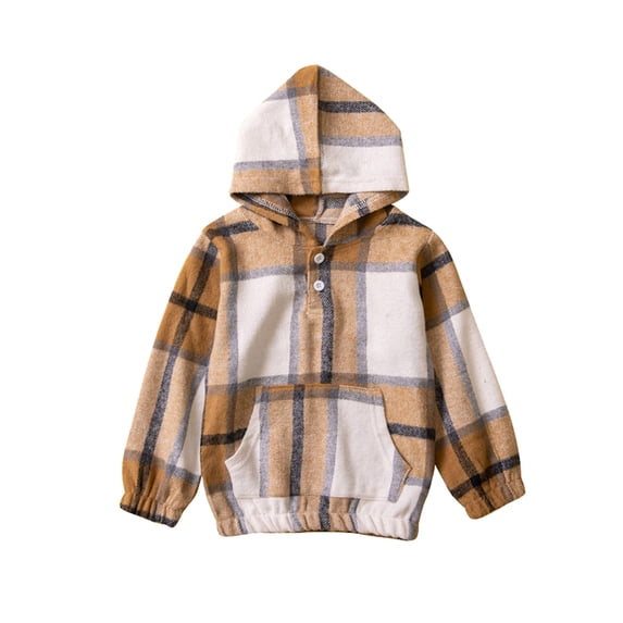 Eashery Toddler Girl Sweatshirt Stretch Hoodie Winter Warm Shirt Sweater Tops Hoodies for Kids (Khaki,3-4 Years)