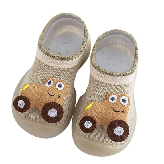 Eashery Toddler Kids Baby Boys Girls Shoes First Walkers Children Mesh Breathable Comfortable Floor Baby Shoes for Toddler Gold 24