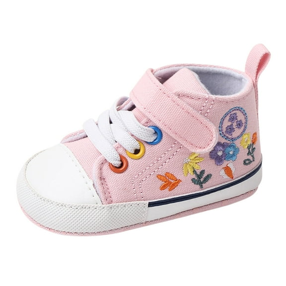 Eashery Toddler Shoes Baby Boys Girls Breathable Ankle Support Cute Baby Shoes Red 5