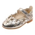 thumbnail image 1 of Eashery Toddler Shoes Girl Toddler Sneakers Girl Baby Girl Boy Canvas Shoes Soft Sole Slippers Ankle Sneaker Gold 2, 1 of 1