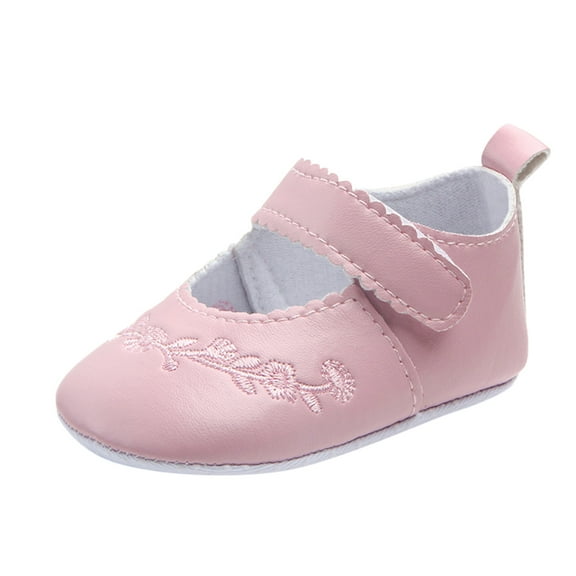 Eashery Toddler Sneakers Breathable Flat Bottom Leisure Soft Sole Baby Shoes Pink 5