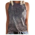 thumbnail image 1 of Eashery Tshirt Women's Crew Neck Womens Tops T-shirt Women Tops Casual Brown XXL, 1 of 5