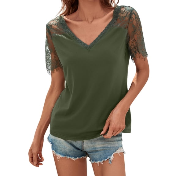 Eashery Tshirt Women's Print Blouse Womens Tshirt Dress Green XL
