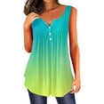 thumbnail image 1 of Eashery Tshirt Women's Sleeveless Top Vest Comfy Women Tops Summer Green M, 1 of 3