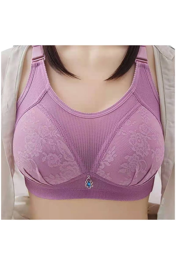 Underoutfit Bras for Women Women鈥檚 Constant Convertible Strap Lightly Lined Demi Bra Purple 40