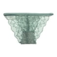 thumbnail image 1 of Eashery Underwear For Women Solid Lace Cutout Women Briefs Green One Size, 1 of 2