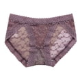 thumbnail image 1 of Eashery Underwear for Women High Cut See Through Panties Sleepwear Coffee One Size, 1 of 3