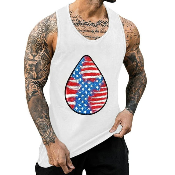 Eashery Vest T Shirts Men Sweaty T-Shirt Summer Casual Vest for Men White 3X-Large