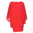 thumbnail image 1 of Eashery White Sundress Women Short Sleeve Wrap V-Neck Casual Summer Dresses Satin Tie Waist Elegant Pleated Flowy A Line Midi Short Dress Red S, 1 of 3