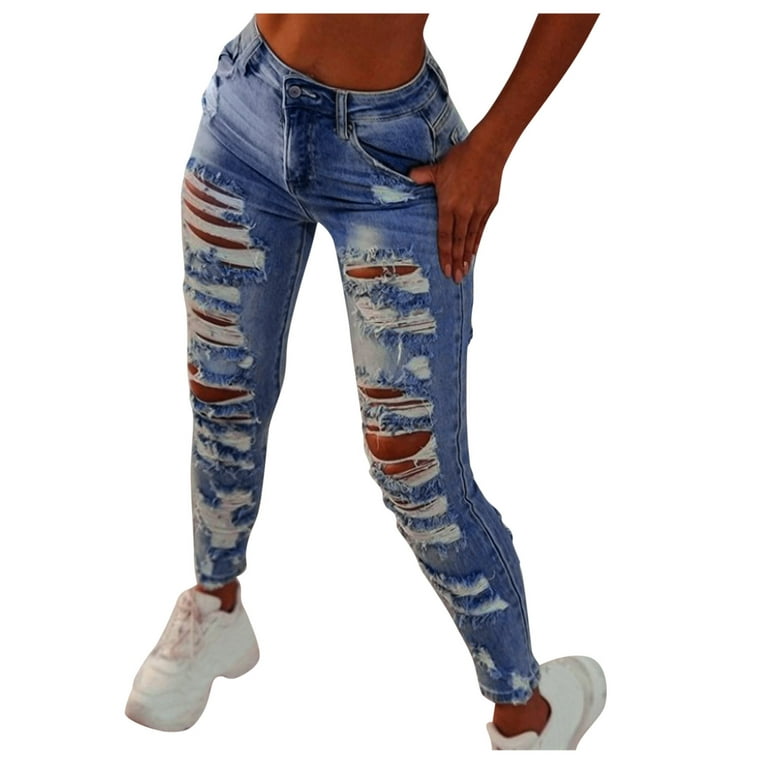 Wide Leg Jeans for Women High Waisted Button Fly Stretch Jeans