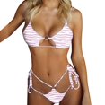 thumbnail image 1 of Eashery Women Bikinis Two Piece Set Padded Push-up Bra Bikini Sets for Women Bikinis for Women Pink S, 1 of 3