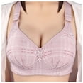 thumbnail image 1 of Eashery Women Bras Push Up Womens Bra Large Size Thin Underwear Comfortable Breathable No Steel Ring Bra Bras For Women Plus Size Pink 85C, 1 of 4