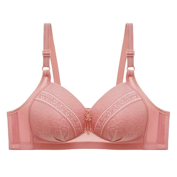 Eashery Women Bras Solid Comfort Women Bras Watermelon Red 46