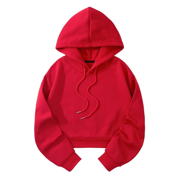 Eashery Women Hoodies Hooded Hoodie Womens Hoodie Sweatshirt Cute Hoodies Girl Fall Jacket Oversized Sweatshirts Cute Sweatshirts for Teen Girls (Red,M)