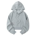 thumbnail image 1 of Eashery Women Hoodies Loose Hoodie Sweatshirt Long Sleeve Pullovers Top Casual Pullover Sweatshirt Fall Clothes Pink Sweatshirts for Women (Grey,M), 1 of 3
