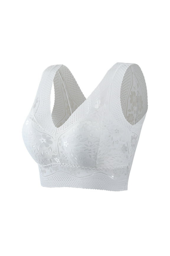 Sport Bras for Women Seamless Comfy Women Underwear White One Size