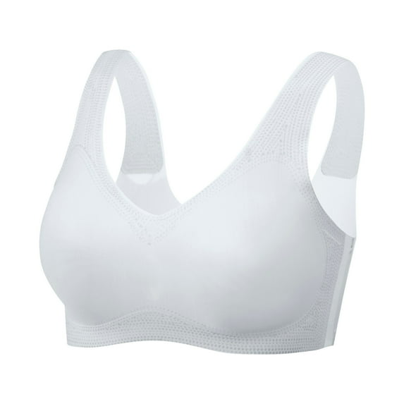 Eashery Women's Sports Bra O-Neck Workout Yoga Bras Vest Comfy Womens Bra Grey M