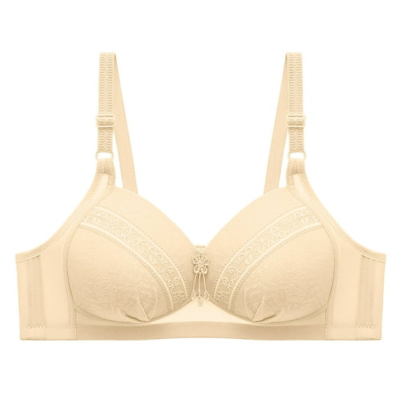 Eashery Womens Bra Full Coverage Soft Womens Bra Beige 42