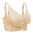 thumbnail image 1 of Eashery Womens Bra Plus Size Strap Bra Backless Bra Womens Sports Bras Womens Plus Exercise Bras Khaki M, 1 of 5