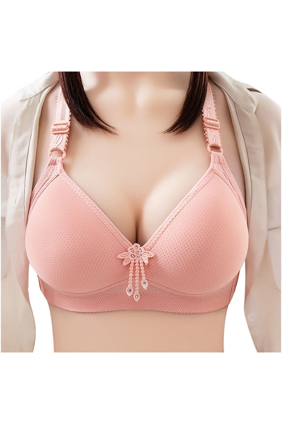 Womens Bra Push Up Full Coverage Comfortable Women Bra Hot Pink 42