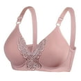 thumbnail image 1 of Eashery Womens Bras Solid Backless Bra Tummy Control Underwear Seamless Pink 42, 1 of 5