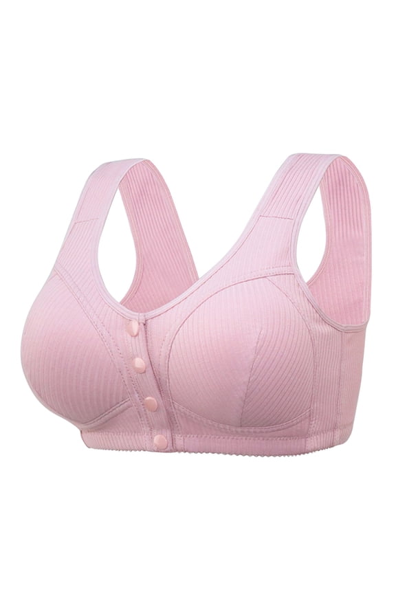 Womens Bras Women's Invisibles Comfort Seamless Wireless Skinny Strap Retro Bralette Bra Pink 42