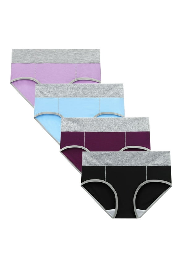 Women's Underwear Stretch Lingerie Comfortable Women Boxer Briefs Cotton Solid 4XL