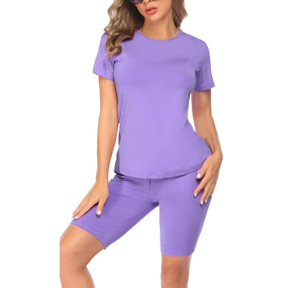 Eashery Womens Button Down Blouse Womens Long Sleeve Crop Tops Basic Layering Crewneck Tight Slim Fitted T Shirts Cute Casual Tops Purple XL