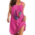 thumbnail image 1 of Eashery Womens Dresses Plus SIze Pinrted New Fashion Womens Dresses Hot Pink S, 1 of 5