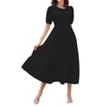 thumbnail image 1 of Eashery Womens Dresses Plus SIze Printed Casual Casual Dresses for Women Womens Dresses Summer Casual Black Large, 1 of 4