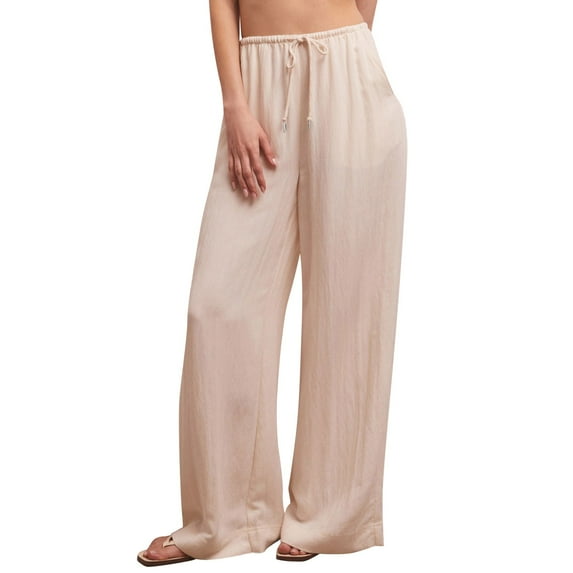 Eashery Womens Pant High Waist Pocket Women Trousers Womens Pants Casual (Beige,XXL)