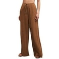 thumbnail image 1 of Eashery Womens Pant High Waist Pocket Women Trousers Womens Pants Casual (Brown,XXL), 1 of 5